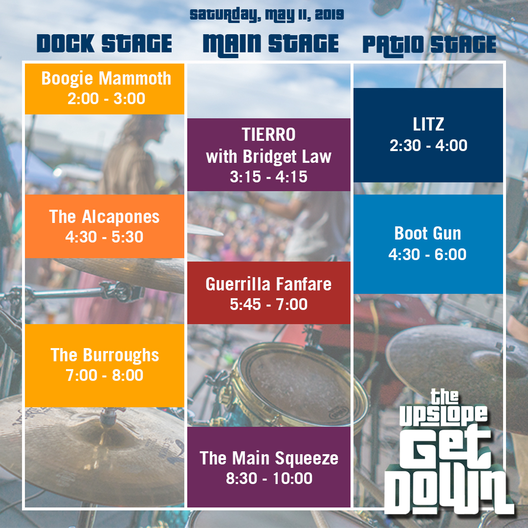 2019 Upslope Get Down Music Schedule